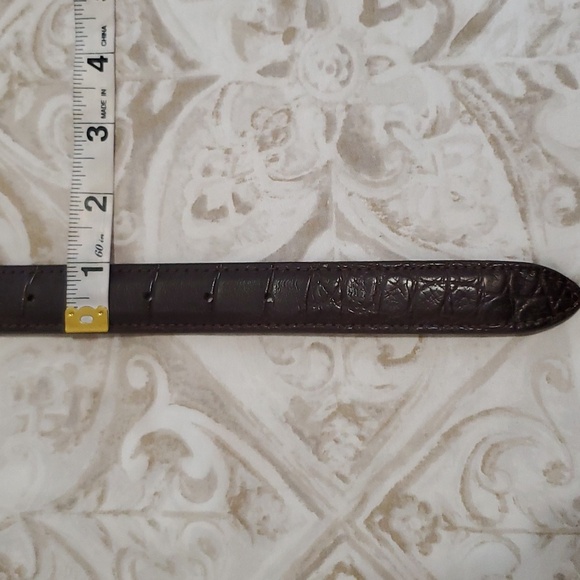 AXEL'S Brown Genuine American Alligator Belt Size 36 - Picture 12 of 13